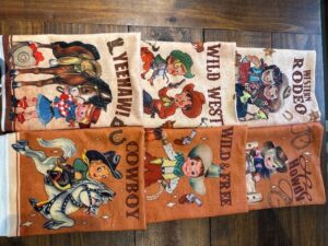 Set of 6 Western Tea Towels