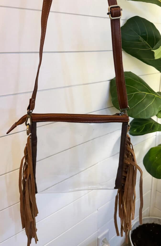 Western Fringe Clear Bag