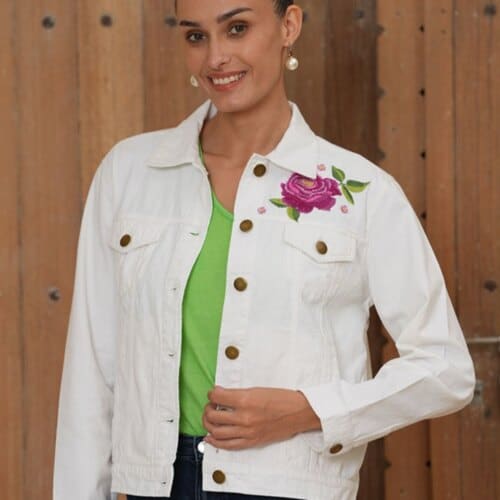 White Embroidered Jacket