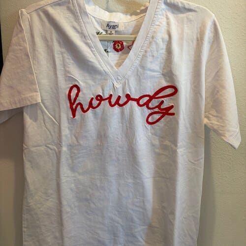 Howdy Tee- White