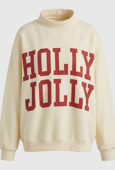 The Reversible Holly Jolly Mock Neck Sweatshirt