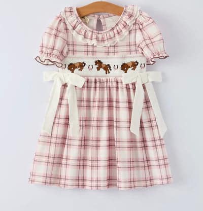 The Embroidered Horse Toddler Dress