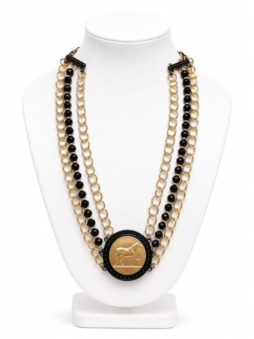 Black Stallion Reins Necklace