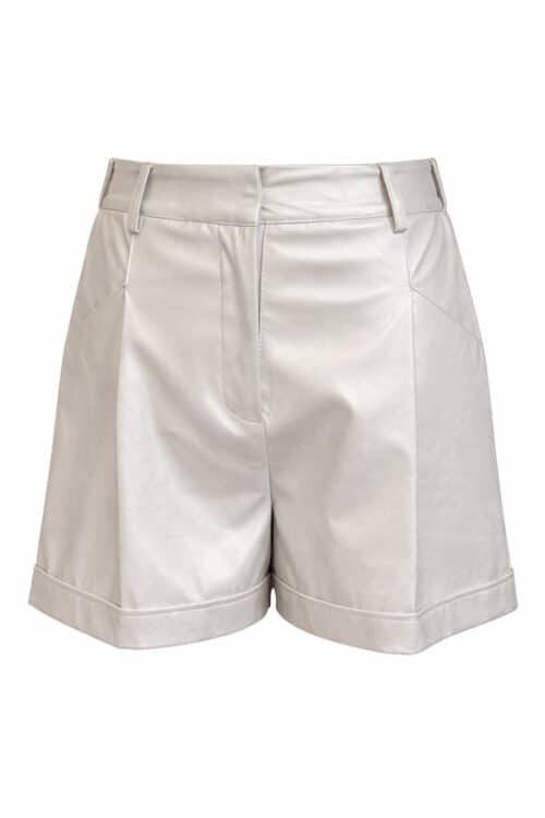 Most Expensive Faux Leather Silver Shorts