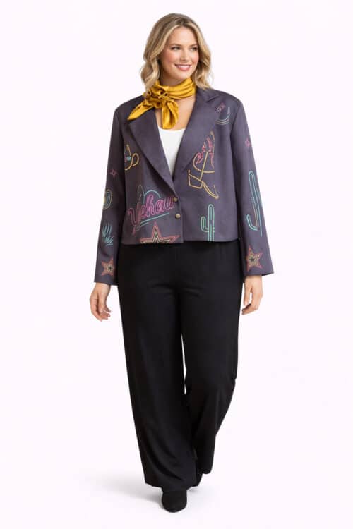 Under The Neons Suede Blazer