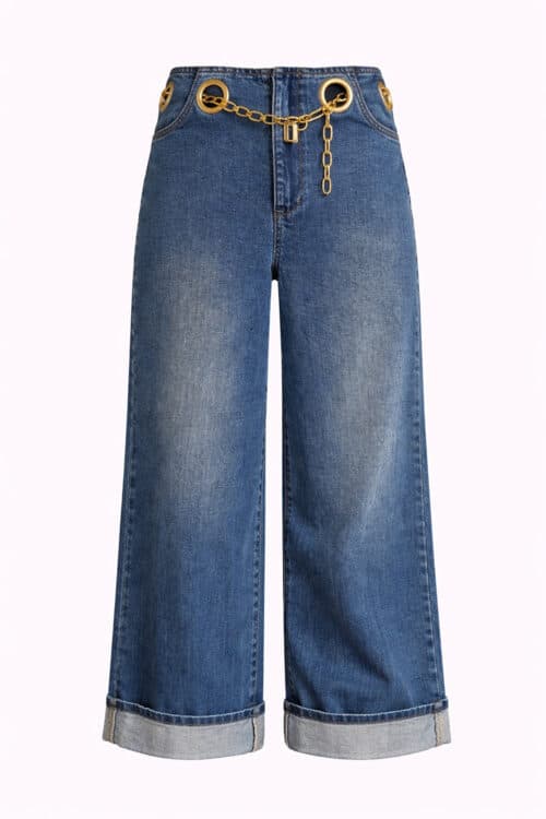 Golden Rings Crop Jeans