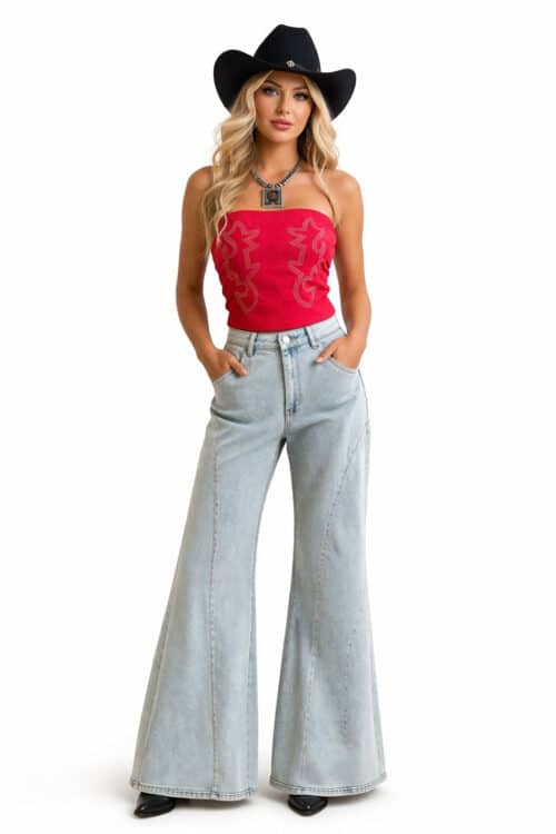 No Pressure Corset Top Red