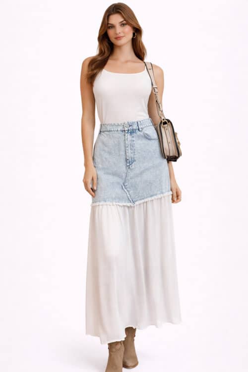 Summer Breeze Denim Skirt